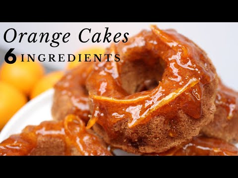 Only 6 Ingredients I The Best Orange Cakes | Gluten-free, Vegan, Oil-free