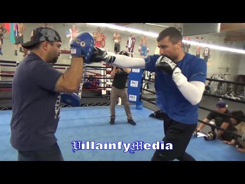 ALEX GVOZDYK CRACKS THE MITTS IN PREPARATION FOR APRIL 8TH HBO FIGHT DATE