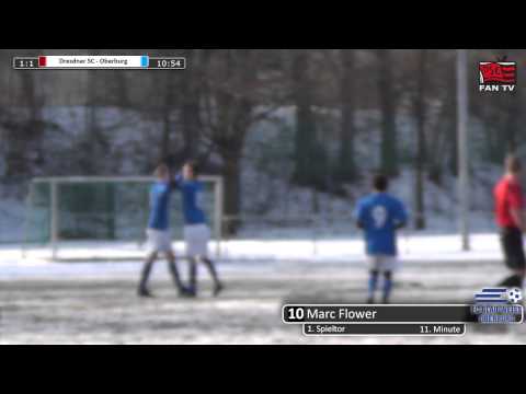 Tor Dresdner SC 1898 1:1 FC Blau-Weiss Oberburg