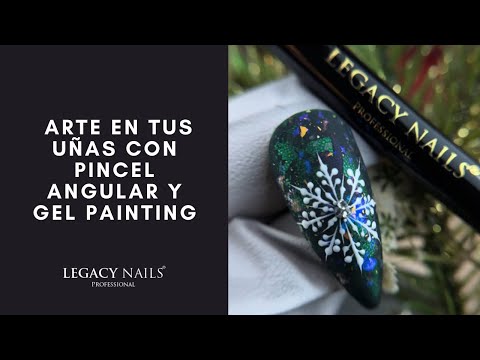 Crea arte en tus uñas con productos como el Pincel Angular y Gel Painting❄️ │ LEGACY NAILS