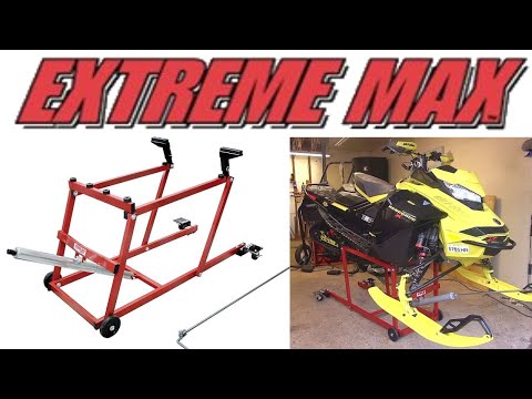 Extreme Max Pro Snowmobile Lift with Wheel Kit Assembly & DEMO