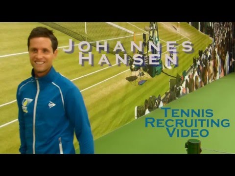 Johannes Hansen - University/College Tennis Recruiting Video fall 2016