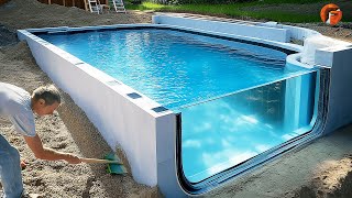 Couple Builds Dream Pool in 25 Days | Start to Finish Build by @Мы и природа We and nature