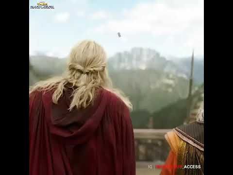 When Thor throws his hammer on Loki's face.