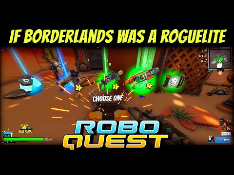 Roboquest review. FPS roguelite with secrets, puzzles and quests