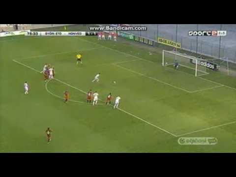Rudolf Gergely 11-es gólja a Győri ETO - Budapest Honvéd ellen 2-1 (2014.08.03)