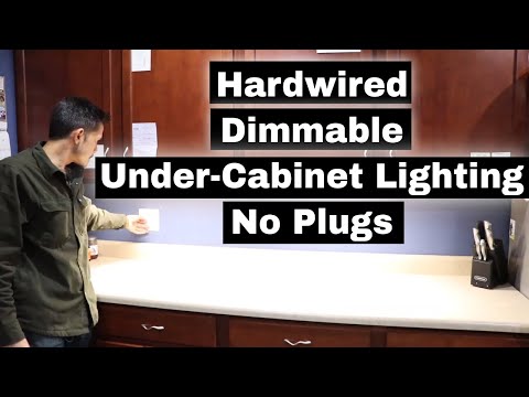 Kitchen Under Cabinet Lighting - No Plugs! Hardwired installation
