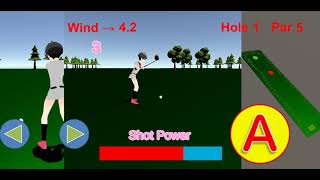 Introduction free game app "Golf Girl" for Android on Google Play.