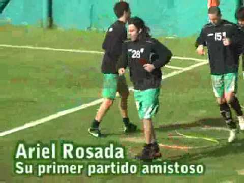 Ariel Rosada: primer encuentro con el plantel del Taladro Banfield 1 - D. Merlo 1 28/07/10