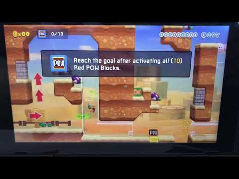 Speed running part of a SMM2 level