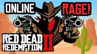 Red Dead Redemption 2 Online - WORST PLAYER EVER! RAGE!!!