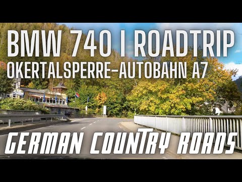 Scenic Drive Harz Okertalsperre-Autobahn A7, German Country Roads - 4K Driving Tour with BMW