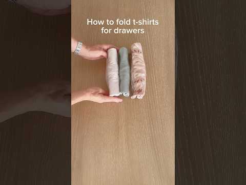 How to fold t-shirts for drawers #howto #tutorial #homehacks #folding #hack #foldingclothes