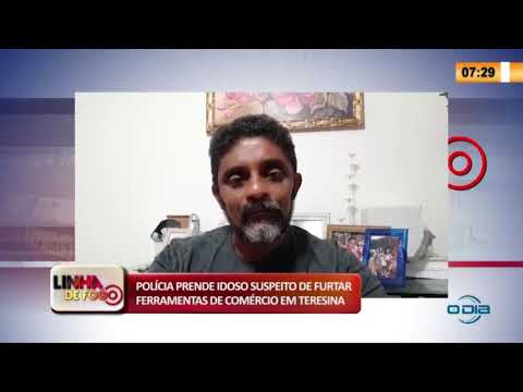 LINHA DE FOGO 21 03 2020 POLíCIA PRENDE IDOSO SUSPEITO DE FURTAR FERRAMENTAS DE COMÉRCIO EM TERESI