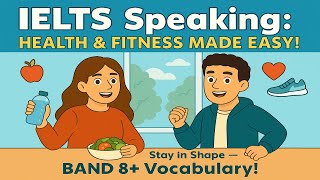 IELTS Speaking Practice 2025: Health & Fitness 💪 | Band 9 Answers, Vocabulary & Natural Phrases