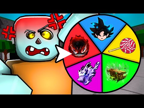 RANDOM WHEEL Decides my MOVESET for 24 HOURS in The Stronget Battlegrounds