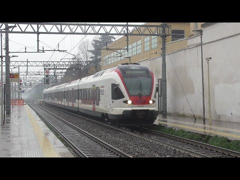 ETR 524.108 in arrivo a Monza come RE 25520 Milano Centrale - Bellinzona