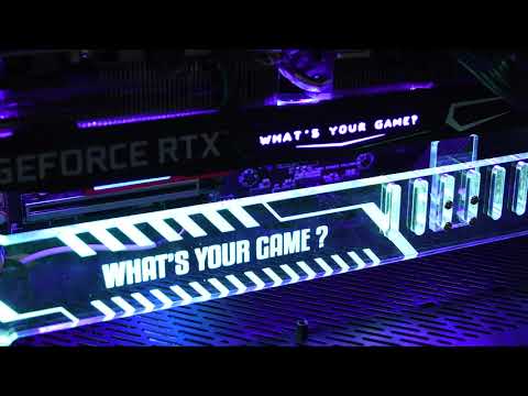 KFA2 GeForce RTX 3070 SG: установка RGB подпорки