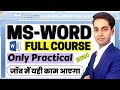 MS Word Full Course In Hindi Only Practical Learn MS Word Basic To Advanced MS Word Tutorial