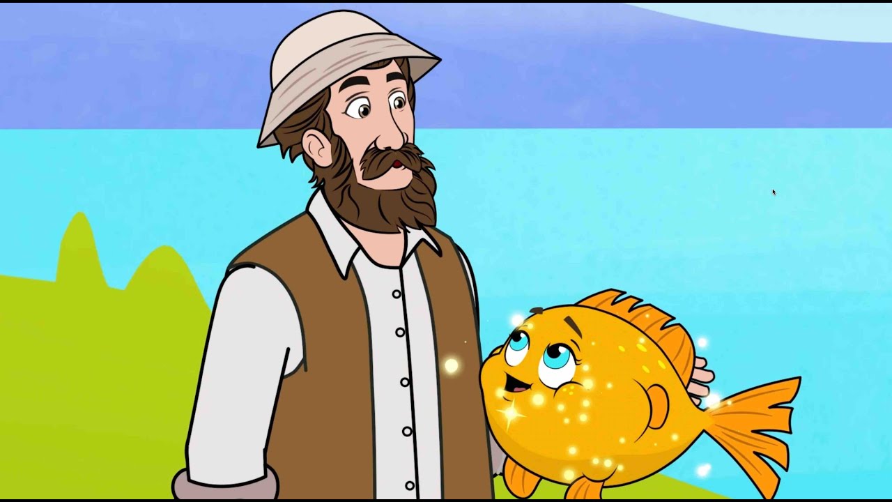 O Pescador e a Mulher | Conto | Desenho Animado Infantil com @OsAmiguinhosTV