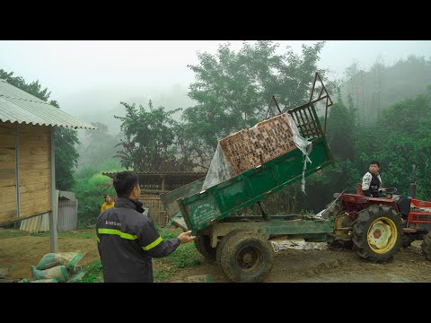 A big decision: Linh and Chung meticulously gathered all the materials to expand their house.