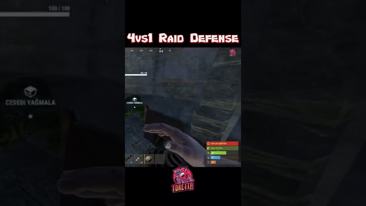 4vs1 Raid Defense #rust #rustraid #onlineraid #rustedit