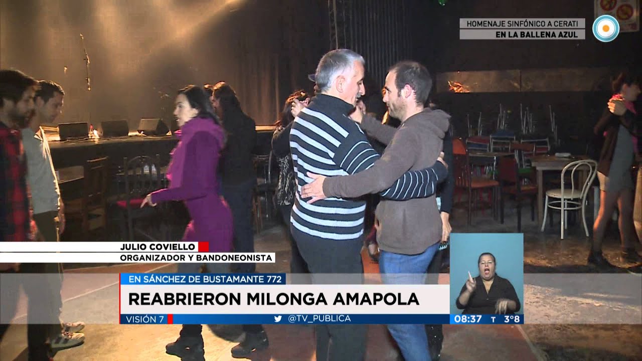 Visión 7 - Reabrieron milonga Amapola