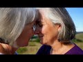Natural Older Women Over 50 Kissing Lesbian Kissing