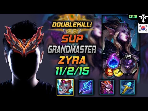 Zyra Support Build Liandry's Anguish Arcane Comet - LOL KR GrandMaster Patch 13.16