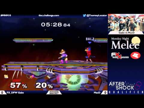 MNM10 Melee - FX_DFW Gabe (Fox) vs MacD (Falco) - Winners Bracket