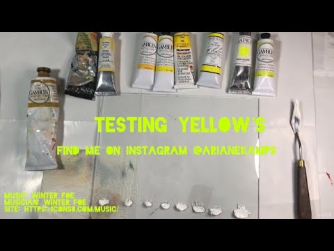 Testing Yellows, oil paint edition