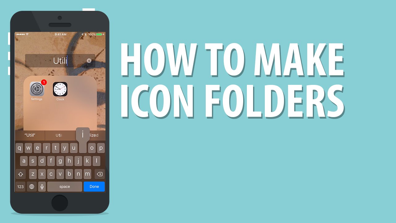 How to make Icon Folders on an iPhone