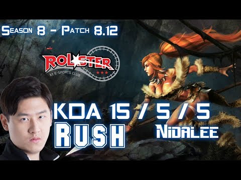 KT Rush NIDALEE vs XIN ZHAO Jungle - Patch 8.12 KR Ranked