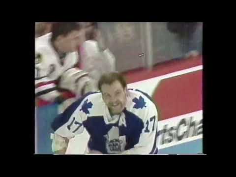 Chicago Blackhawks Toronto Maple Leafs Jan. 10, 1991 Highlights