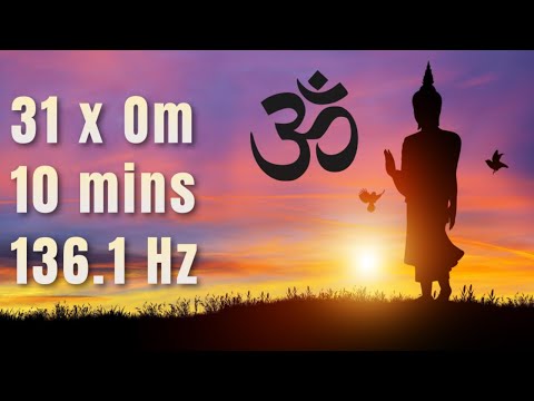 OM Chanting @136.1 Hz - The Sound of Creation (A=432) - 31 chants - 10 minutes - Healing Meditation