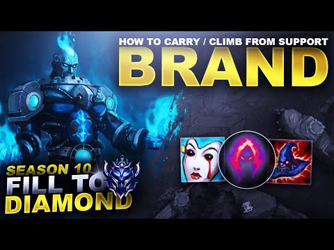 HOW TO CARRY & CLIMB FROM SUPPORT! BRAND! - Fill to Diamond S10 | League of Legends