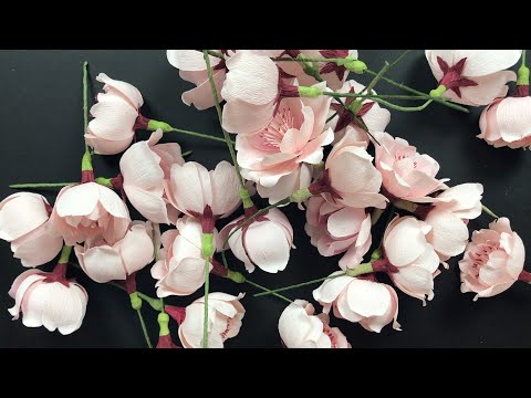 Cherry Blossom Using Double-sided Italian Crepe