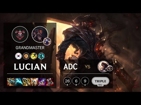 Lucian ADC vs Samira - KR Grandmaster Patch 11.24
