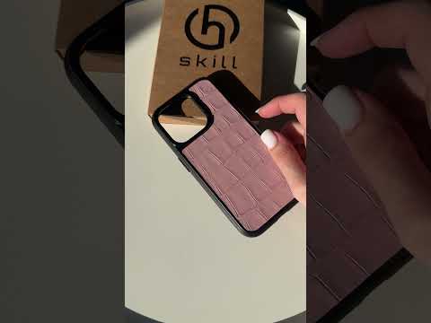 Чехол для iPhone из натуральной итальянской кожи розовый - фото 1 - id-p2792141469