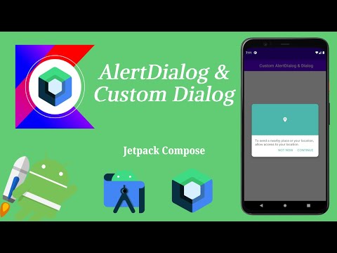How to Create Alert Dialog and Custom Dialog in Jetpack Compose | Android | Kotlin | Make it Easy