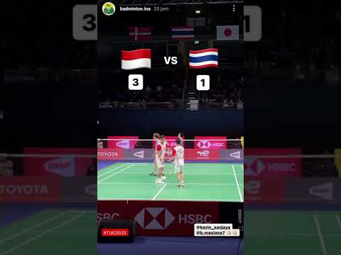 THOMAS-UBER CUP 2022 | POIN AKHIR KEMENANGAN MD GADO-GADO KEVIN-BAGAS MELAWAN TIM THAILAND!🔥🇮🇩