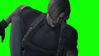 Resident Evil 4 Leon S. Kennedy "women" green screen
