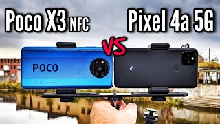 Google Pixel 4a 5G VS Xiaomi Poco X3 NFC Camera Comparison