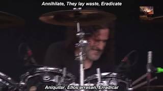 Cannibal Corpse Pounded Into Dust LIVE subtitulada en español