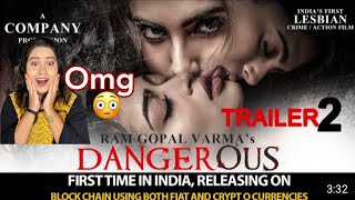 Reaction on Dangerous Trailer 2  RGV'S  India's First Lesbian Crime,Action Film | Roop Reaction
