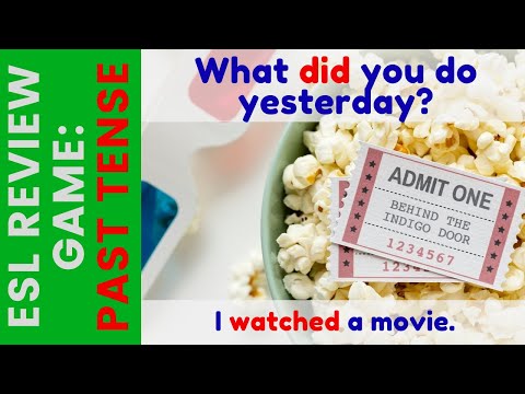 ESL Past Tense Game | Past Tense Verbs | Hidden Picture Game