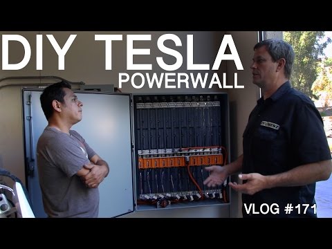 DIY TESLA Powerwall  - my  WALL vs ELON'S WALL