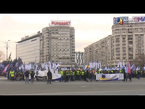 Sindicatele poliţiştilor, miting de protest în faţa Guvernului