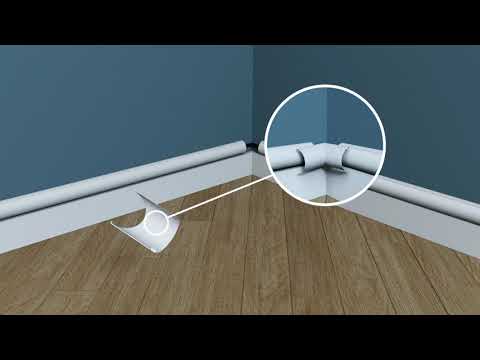 Tura D-Line | 30x15mm / 50x25mm - How to Hide your Power and TV Cables with Wall Mounted Trunking