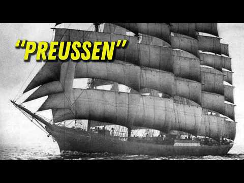 „Preußen“. Das erste jemals gebaute Fünfmast-Vollsegelschiff.